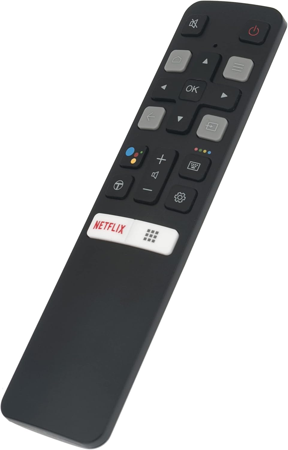 RC802V Replaced Voice Remote fit for TCL Android TV 40S330 32S330 43S434 50S434 55S434 65S434 75S434 32S6500A 65P8S 65P8 55P8S 55P8 55EP680 50P8S 50P8 40A325 49S6800 32S6510S 32A325 32A323