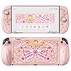 PlayVital Magic Wings Protective Case with Stand for Nintendo Switch 2 | Joycon Silicone Grips, PC Console Hard Shell, 2 Joystick Caps | Cute Animal Accessories Dockable Cover for Switch 2 - Pink