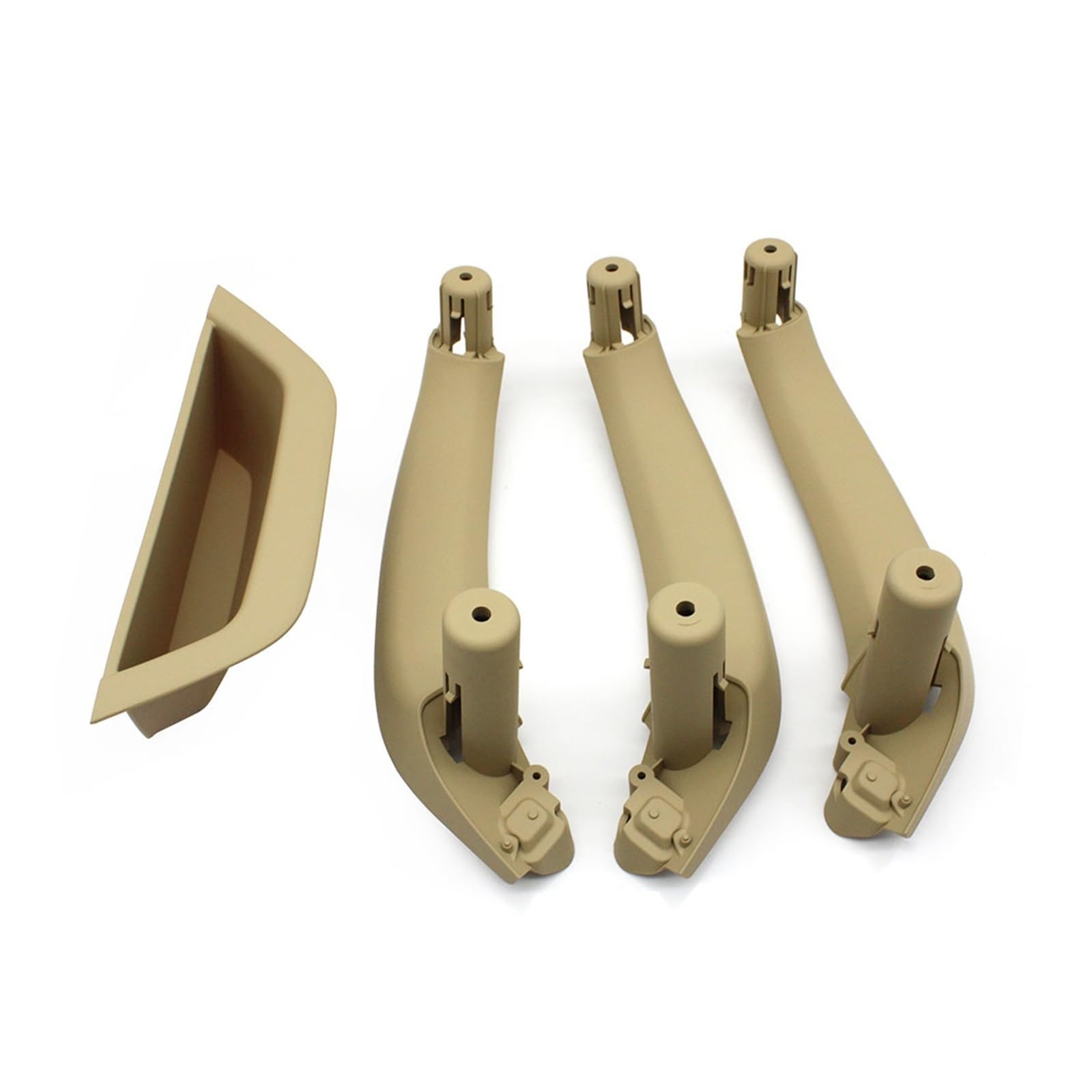 PBPLZWVWA Car Inside Door Handle Pull Trim Cover for X3 X4 F25 F26 4PCS Passenger Door Inside Handle Cover Armrest Panel Inner Pull Trim LHD RHD(LHD-Beige)