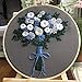 DOITEM Embroidery Kits Embroidery Kit with Pattern, 2 Pack Full Range of Stamped Embroidery Kit Including Embroidery Cloth with Pattern, Embroidery Hoop, Color Threads and Tools Kit（Floral