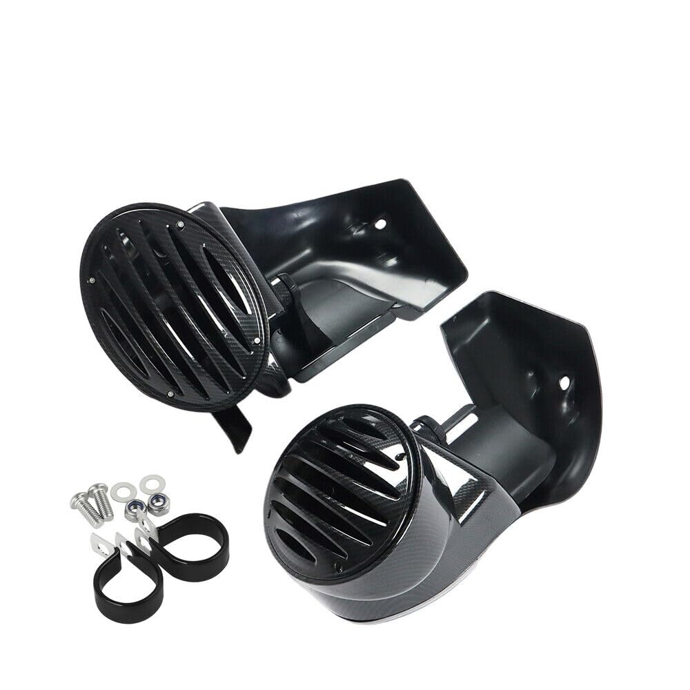 Vented Lower Fairing w 6x9 Speaker Boxes Pods Fit for Harley Touring Electra Glide Street Glide 1994-2013(Carbon Effect)