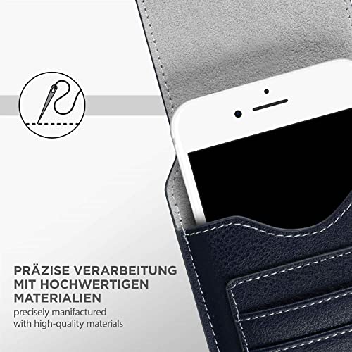 Étui compatible Apple iPhone 7 / iPhone 8 housse protection clip ceinture azur