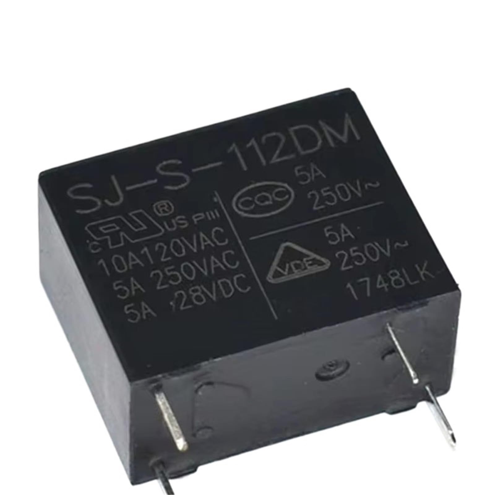 NWPNLXEA 5Pcs/Lot SJ-S-105DM 5VDC SJ-S-112DM 12VDC SJ-S-124DM 24VDC 4PINS 5A Power Relay Replaceable (JZC) HF32F(SJ-S-112DM 12V)