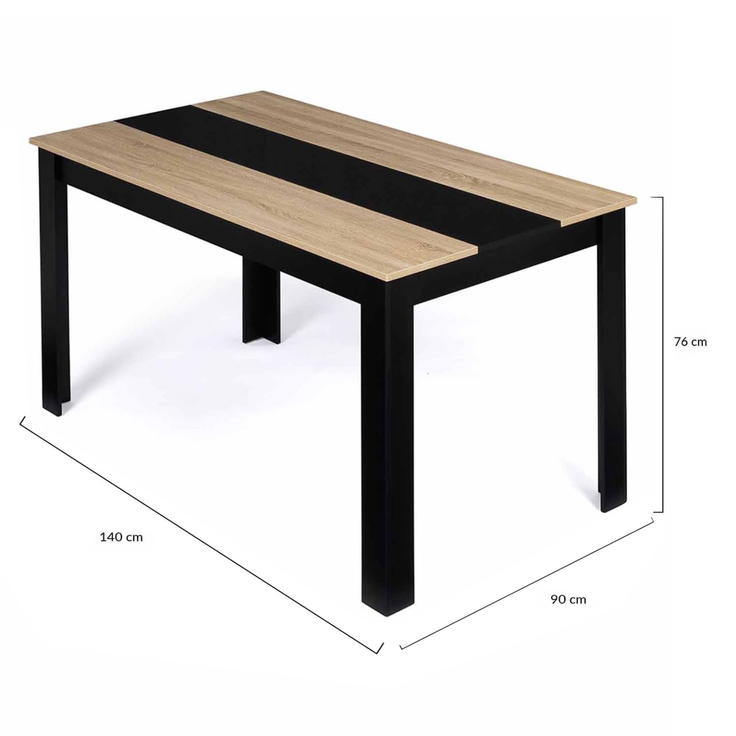 Buy Mesa De Comedor Extensible, Hasta 6 Personas, 140 X 90, 190 X 90 Cm - Alaril