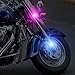 Biqing 2Pcs Motorcycle Rear Lights Turn Signal Light,Universal Round Tail Brake Lamp Rear Lamp 12V 24 LED Reflector Brake Stop Marker Light Indicator for Car Motorcycle Truck(Blue