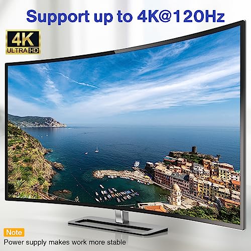 Usb C Switch,Bi-Directional Usb C Switcher 2 Laptops,Usb Type C Kvm Switch 4K@120Hz Video/10Gbps Data Transfer/100W Charging,Compatible With Thunderbolt Device,2.62Ft Usb-C Cables Included #TOP4