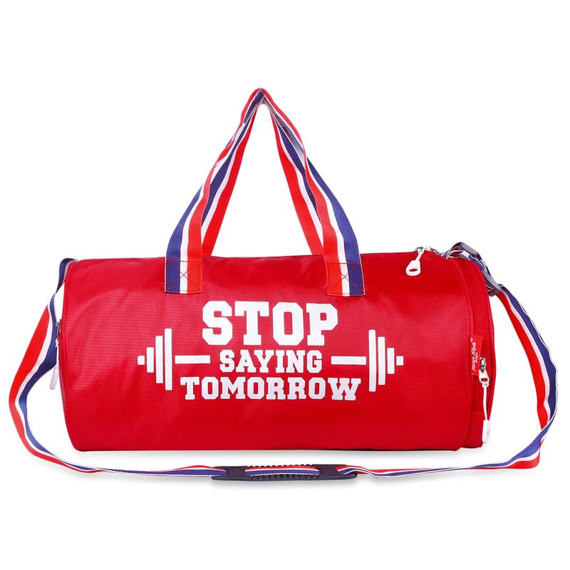 Image of Unisex Duffle Bag Gym Bag Workout Duffle Athletic Duffle Bag Gender-Neutral Gym Bag(Red)