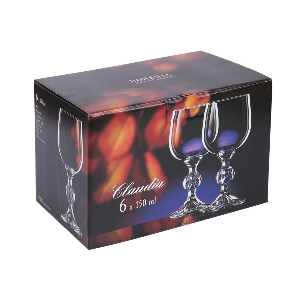 VERRE A VIN 150G CLAUDIA PANTO (Lot de 6)