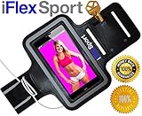 iFlex Sport Armband for iPhone 6, Samsung Galaxy S4, S5, S6, S6 Edge, LG G2, HTC M7, M8, M9 | 100% Lifetime Satisfaction Guarantee| for Gym/Jogging/Working Out | Sweat/Water Resistant