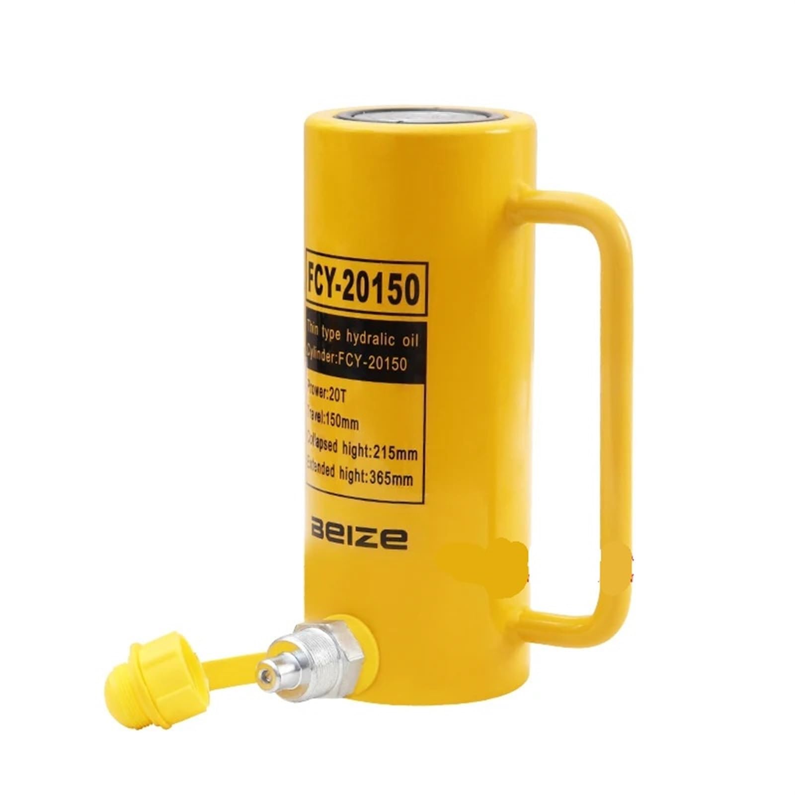 CXFCIHFT Long Type Hydraulic Cylinder FCY-20150 Output of 20T, Piston Stroke of 150mm Hydraulic Jack