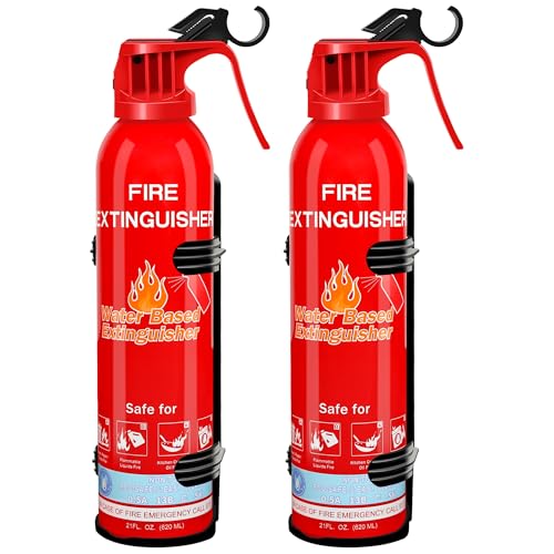 Fire Extinguisher for Home with Mount, 2 Pack Upgraded 8-in-1