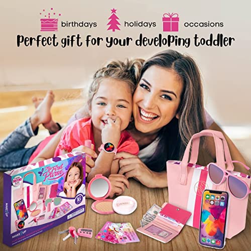 Make It Up Little Beauty On The Go Pretend Play Kids Purse And Makeup Toy With Princess Pretend Makeup Smartphone Wallet Keys Credit And Vip Cards Perfect Pretend Play Set For Girls, Ages 3+ #TOP4