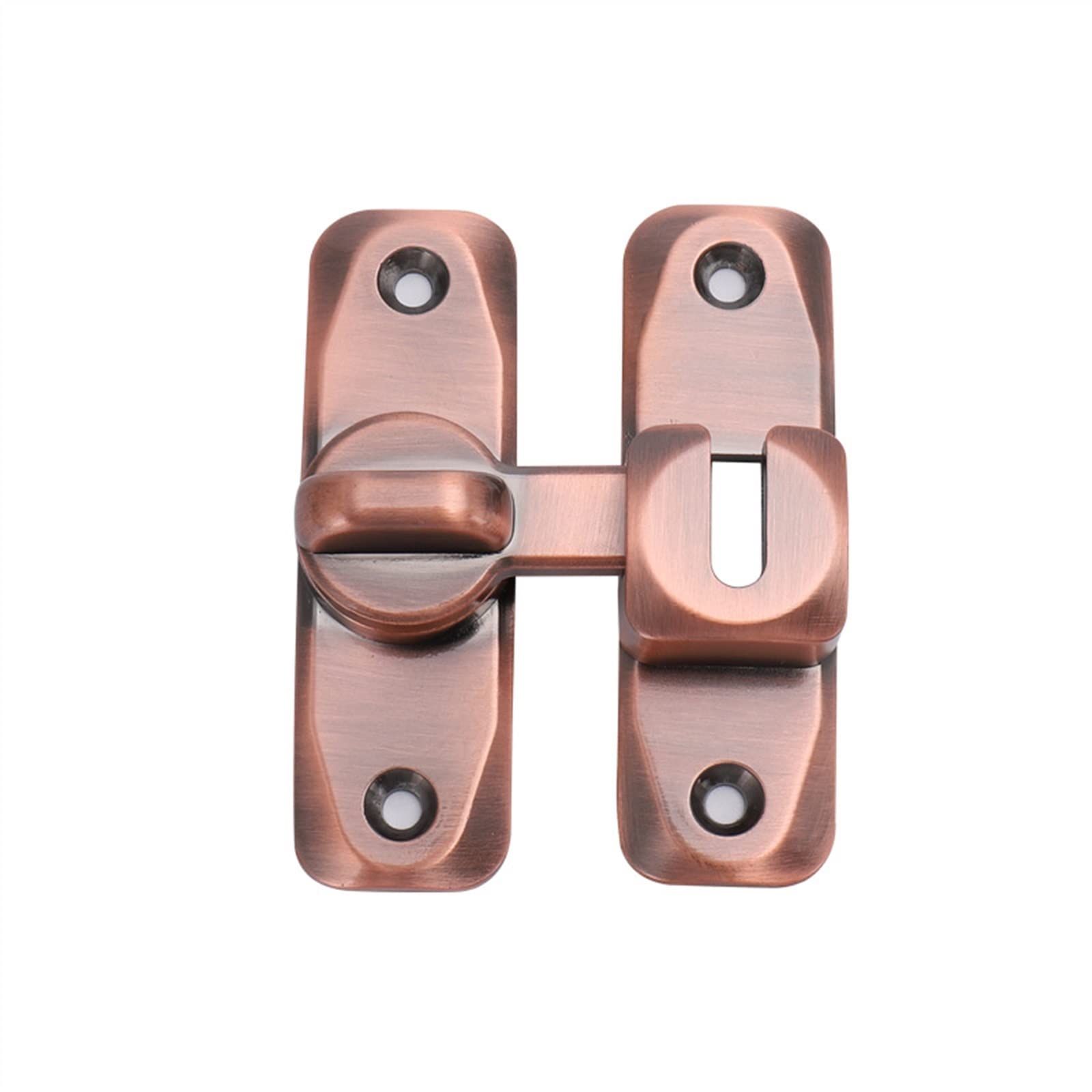 NVSFZGIYG Theft Buckle Door Sliding Latch Lock Hasp Bolt Free Punching 1Pcs(Yellow Bronze)
