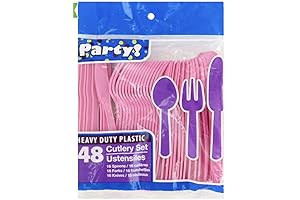 Durable Pink Spoons and Forks Set for Daily Use