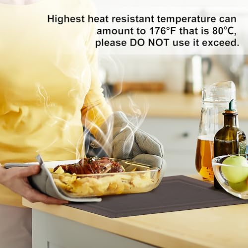 Image of Aofmee Placemats Set of 6, Washable PVC Place Mats, Heat Resistant Non-Slip Table Mats, Woven Vinyl Plastic Placemats for Dining Table Decor, Stain Resistant Kitchen Table Placemats, Easy to Clean