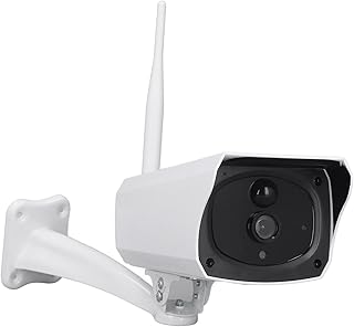 Luqeeg Security Cameras Wireless Outdoor, 1080P Solar Security Camera, IP67 Waterproof 2.4 GHz WiFi Surveillance Indoor Home Camera, Night Vision, PIR Motion Detection and Siren, Two Way Audio
