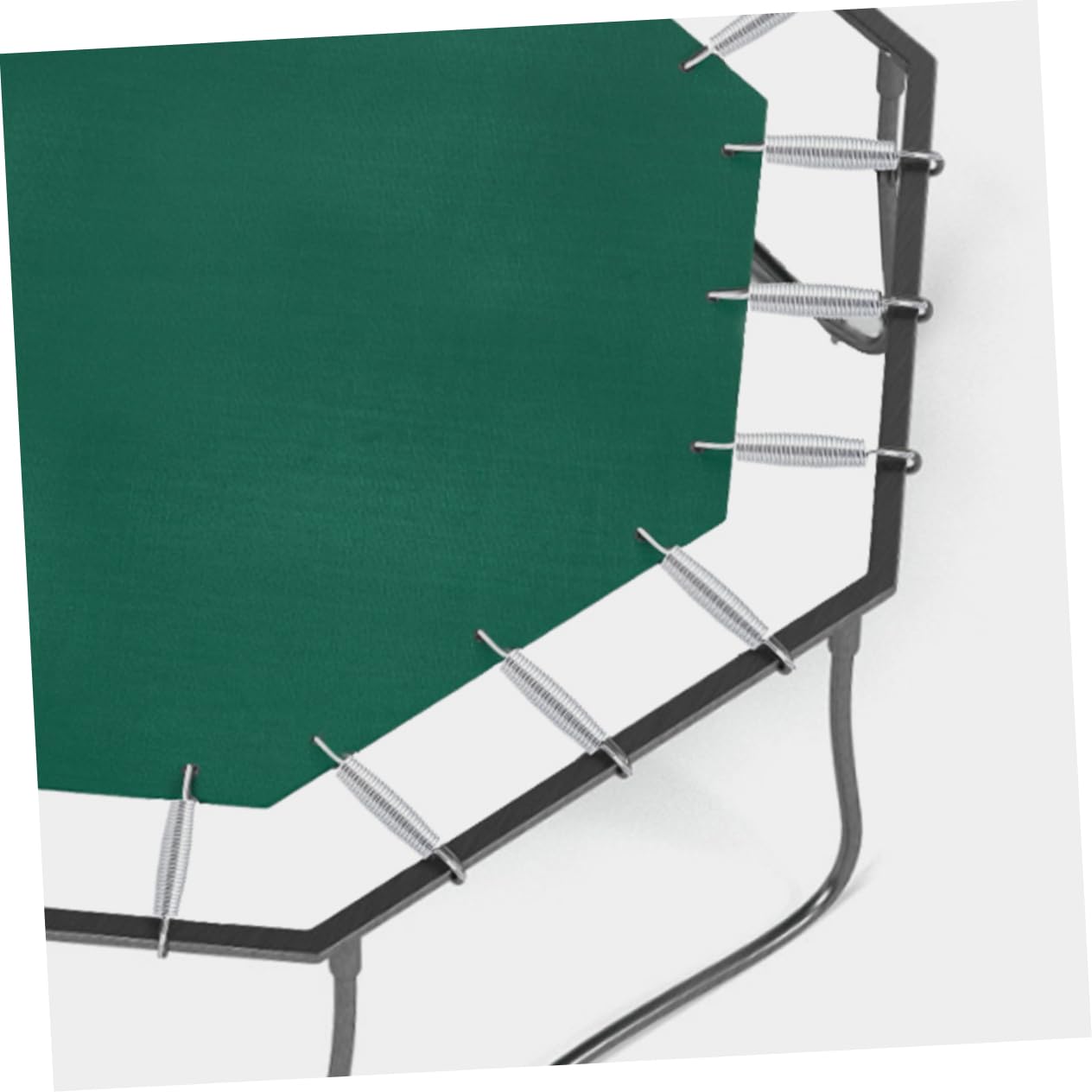 Sosoport 10 Stück Trampolinfedern aus Verzinktem Stahldraht, Silber | Ersatzteil für Große Outdoor Modelle und Kleiner Trampoline, Korrosionsbeständig, mit Sicherheitskappen und Abdeckungen