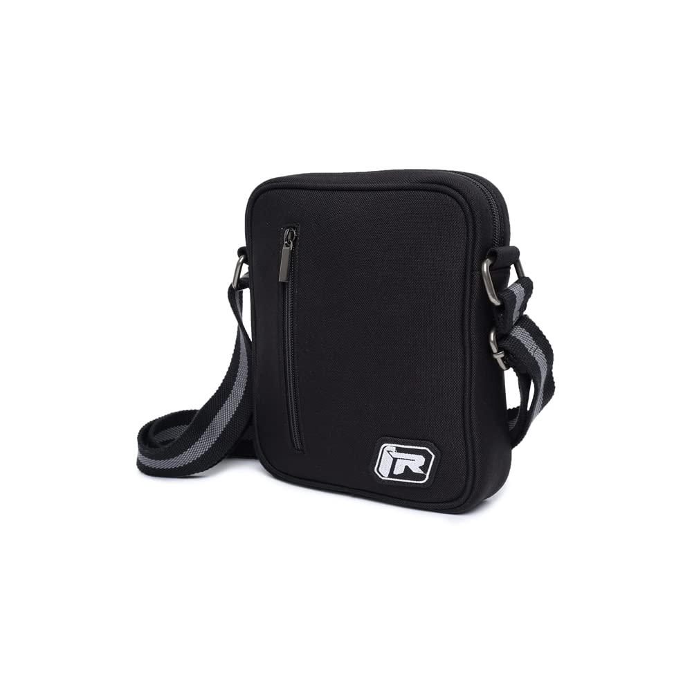 TVS Durable Polyester Urban Cross Bag with Adjustable Shoulder Strap, Black-image-20