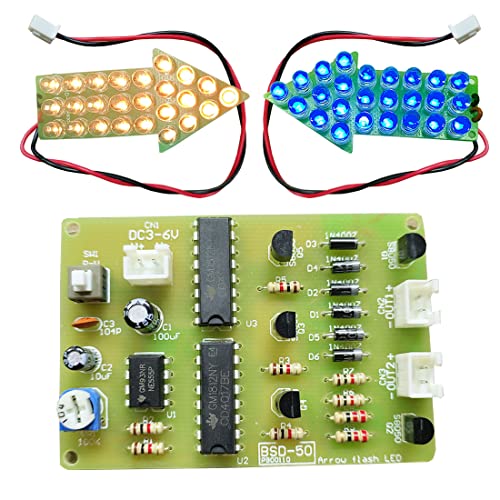 Gikfun Luz de advertencia LED de soldadura práctica DIY Kit para el proyecto de aprendizaje escolar EK1983