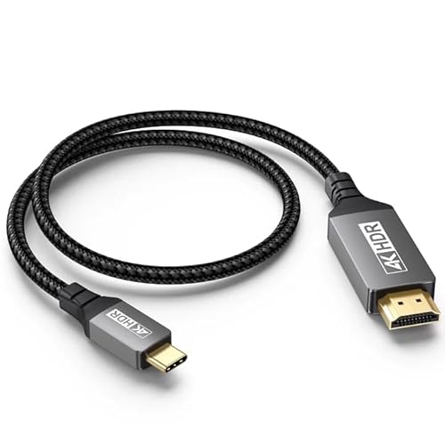 UVOOI V[gUSB C - HDMIP[u 2tB[g USBC Type C - HDMIP[u 4K@60Hz HDMI 2.0R[h Thunderbolt 5/4/3AiPhone 17/16V[Y/MacBook Pro Air/M