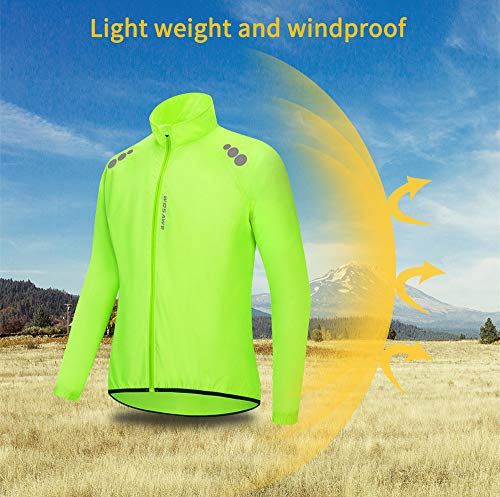 WOSAWE Giacca da ciclismo da uomo Visibilità