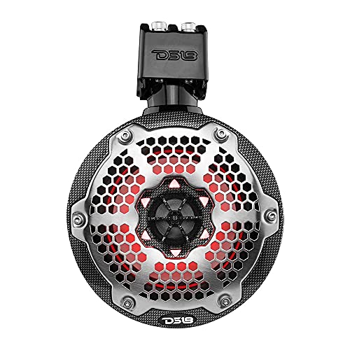 Image of DS18 CF-X6TP Hydro 6.5 inch Marine Towers with Integrated RGB LED Lights High Performance, Marine Grade IP65 Rated, 300 W Max 150 W RMS 4 Ohms (Pair)