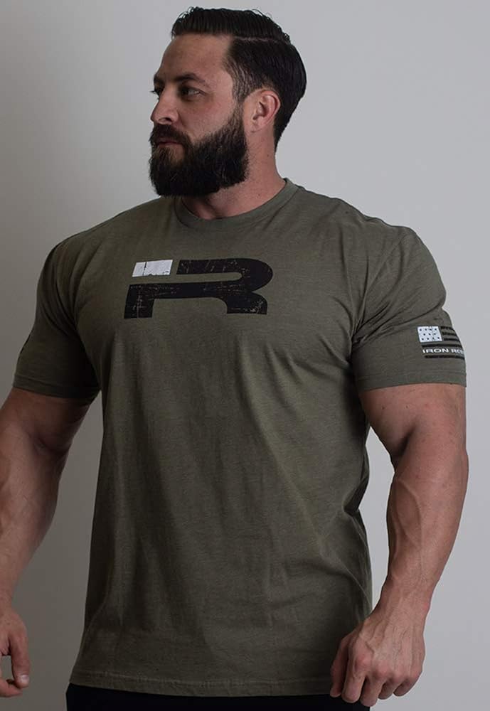 Iron Rebel Ready for War Men's Tshirt (Army Green) Amazon.co.uk