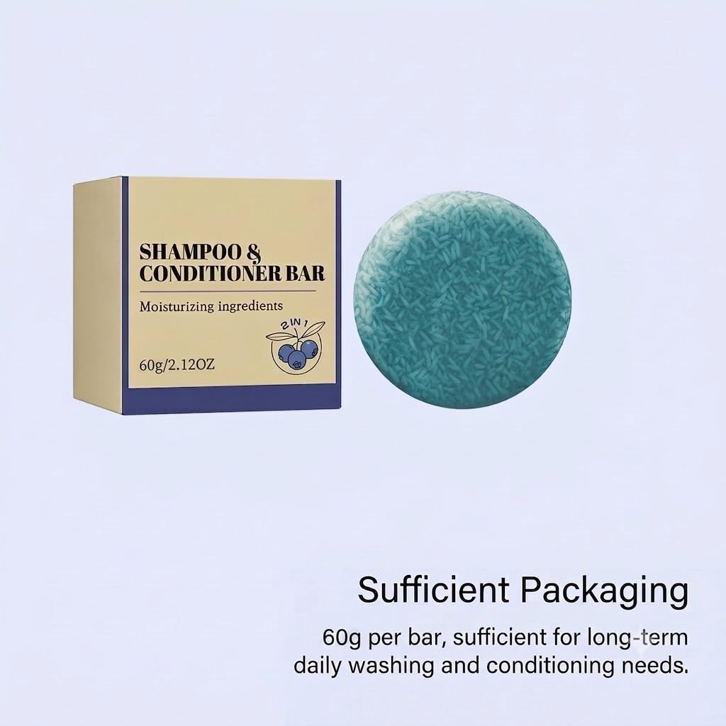 Shampoo Conditioner-Bar, feuchtigkeitsspendende Haarpflege, für unterwegs (4PCS)