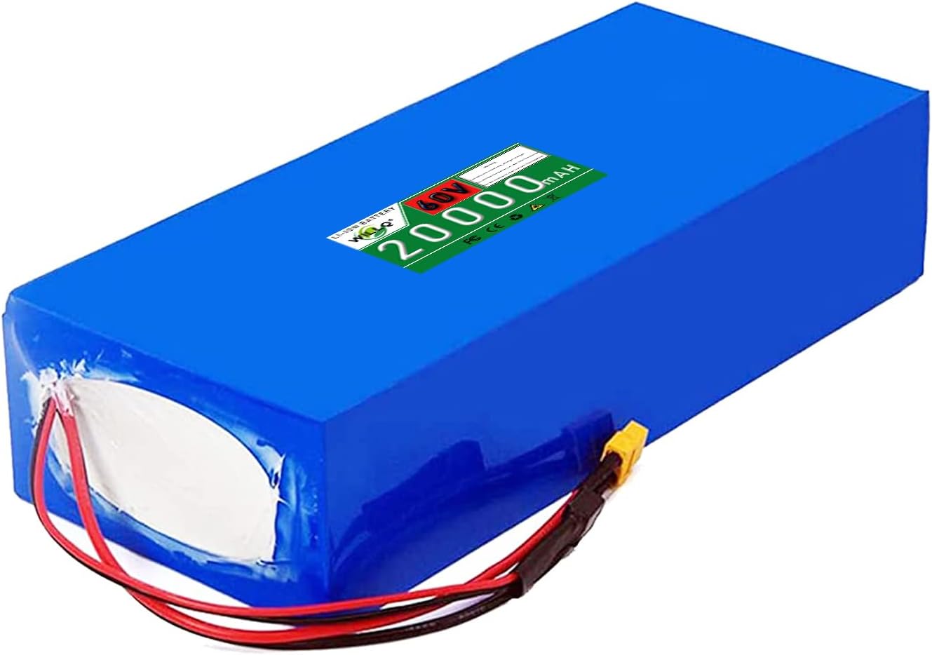 60V/72V 20Ah E-Bike Battery 60V 10Ah 15Ah Electric Bicycle Battery Pack Large Capacity Lithium Ion Battery for 250W 500W 750W 1000W 1200W 1500W Motor Kits