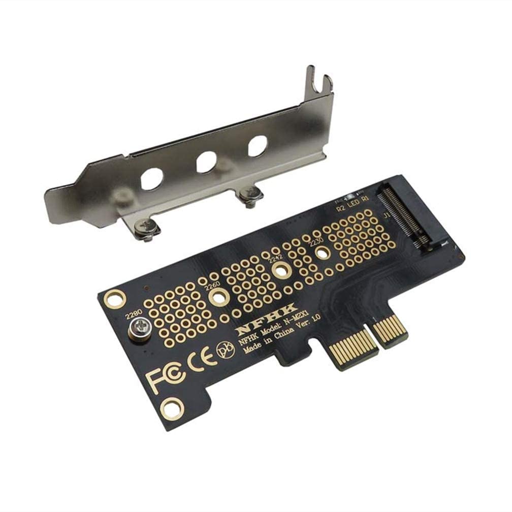 Tobo New NVMe PCIe M.2 NGFF SSD Card to PCIe x1 Adapter Card PCIe x1 to M.2 Card with Bracket-picture-16