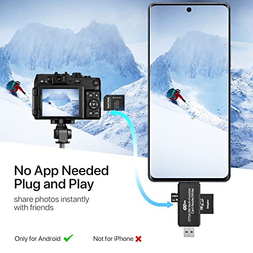 Micro Usb Otg To Usb 2.0 Sd Card Adapter, Cococka Micro Sd Card Reader，Trail Camera Memory Card Adapter Connector For Android Phone/Computer，Supports Sd/Sdhc/Scxc/Mmc/Mmc Micro #TOP3