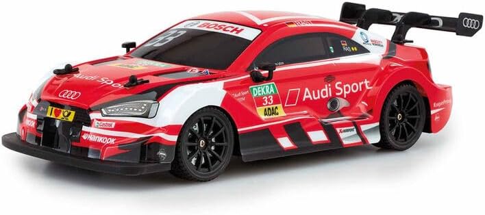 100 CLASSIC Auto de control remoto, escala 116 RC Sport Racing coche de juguete, compatible con Audi SportRed Bull Audi RS 5 DTM modelo vehículo