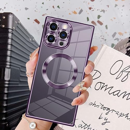 KANGHAR Case Designed for iPhone 14 Pro Max Magnetic Clear Case Darkpurple by KANGHAR - Used condition - Image 6