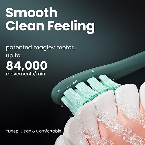 Oclean X Pro, Smart Electric Toothbrush, 3 Modes with Whitening, Quick Charge for 30 Days, Anti-Mould Design, IPX7 – Green - Image 4