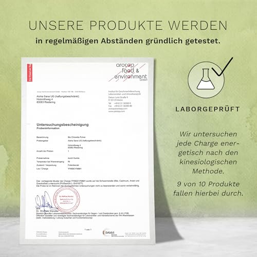 Bio-Chlorella Aloha Sana Chlorella Presslinge 400 mg im Ultraviolettglas