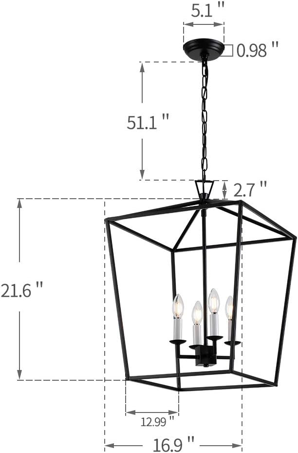 Flash Deals - 60% OFF W18 XH25 Steel Cage Large Lantern Iron Art Design Candle-Style Chandelier Pendant, Foyer,Hallway,Ceiling Light Fixture Steel Frame Cage Review Product W18 XH25 Steel Cage Large Lantern Iron Art Design Candle-Style Chandelier Pendant, Foyer,Hallway,Ceiling Light Fixture Steel Frame Cage