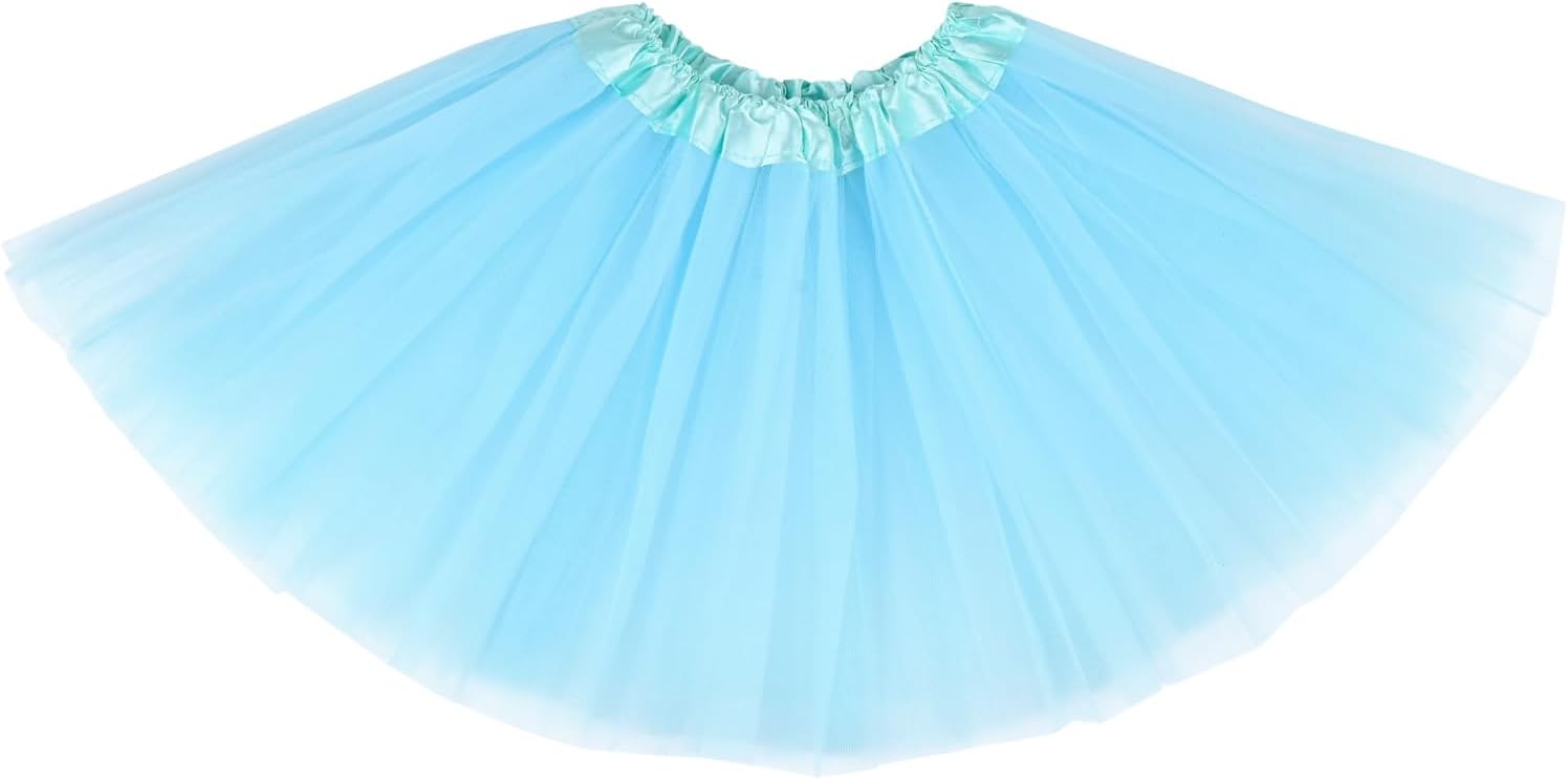 Kids Tutu Skirt for Toddler Girls 3-10 Years, 3 Layers Girls Tutu Skirt, Baby Ballet Dance Skirt for Party Costume