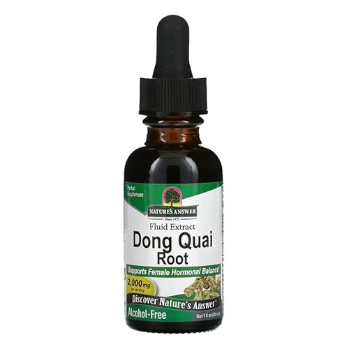 Nature's Answer, Extrait de Dong Quai, 2.000mg, 30ml, Testé en Laboratoire, Sans Gluten, Sans Soja, Végétalien, Végétarien, Sans OGM Cover
