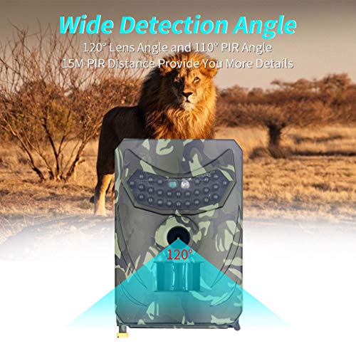 PR-100 Jagdkamera,Fulltime Wildkamera Fotofalle 12MP 1080P HD Nachtsicht Bewegungsmelder, IP56 Wasserdichter Staubdicht… – Bild 4