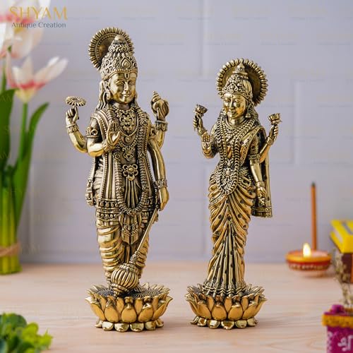 Image of Lord Laxmi-Vishnu statue, Laxmi Narayan idol (SAC010006001025)