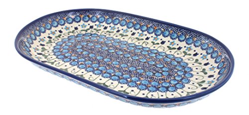 Blue Rose Polish Pottery Savannah Large Oval Dish