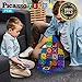 PicassoTiles Magnetic Building Block Quarter Round and Window Set Magnet Construction Toy Educational Kit Engineering STEM Learning Playset Child Brain Development Stacking Blocks Playboards