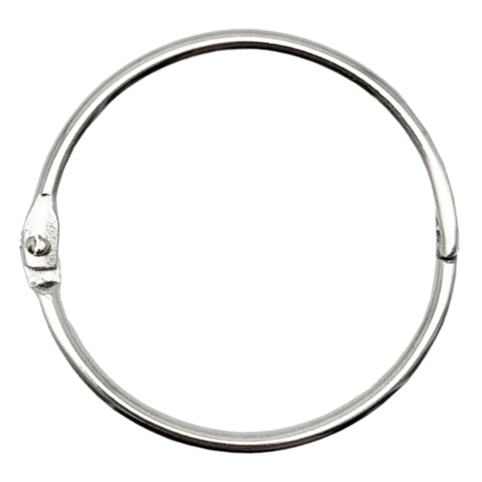 OWLKELA 2 Inch 10 Pack Loose Leaf Binder Rings, Nickel Plated Steel Binder Rings, Keychain Key Rings, Metal Rings for Index Cards, Book Ring, Ideal for School, Home, or Office