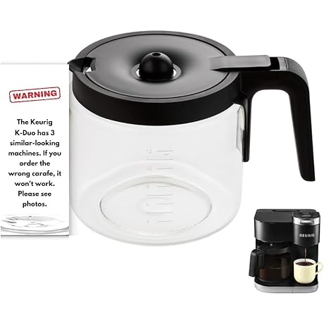 Replacement 12-Cup Coffee Pot Carafe for Keurig K-Duo