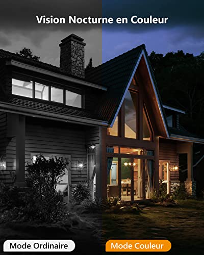 imou 360°caméra surveillance wifi extérieure, ptz caméra ip exterieur wifi 1080p, vision nocturne couleur 30m, détection de personne ai, suivi intelligent, Étanche ip66, audio bidirectionnel, sirène