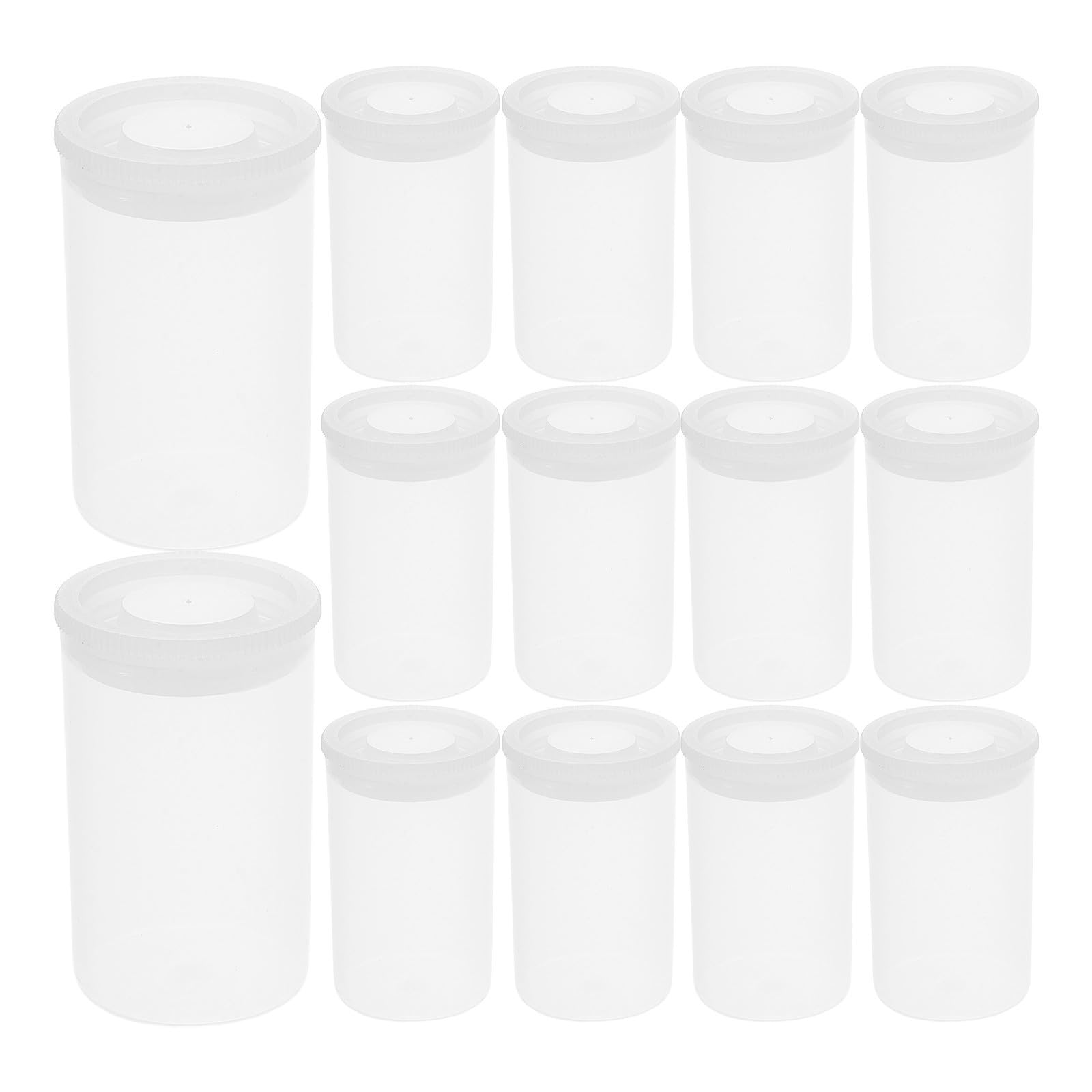 Contenedor de monedas mini botes de plástico herméticos almacenamiento resistente al agua 8