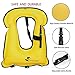 OMOUBOI Unisex Adult Portable Inflatable Canvas Life Jacket Snorkel Vest for Diving Safety