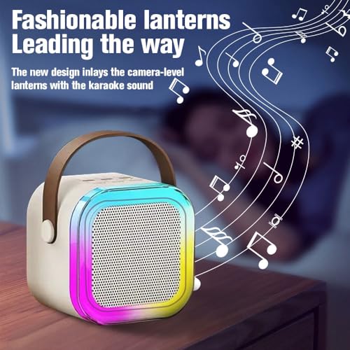 Image of TechPride Wireless Bluetooth Karaoke Microphone with Speaker | Rechargeable Portable Mic with LED Lights for Singing | Fun Musical Toy & Birthday Gift for Kids, Boys, Girls and Adults