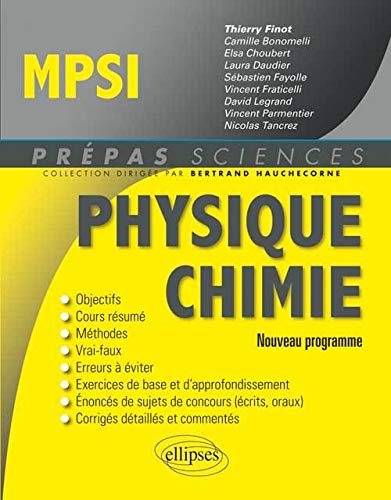 Télécharger Physique chimie MPSI : nouveau programme PDF Ebook En Ligne