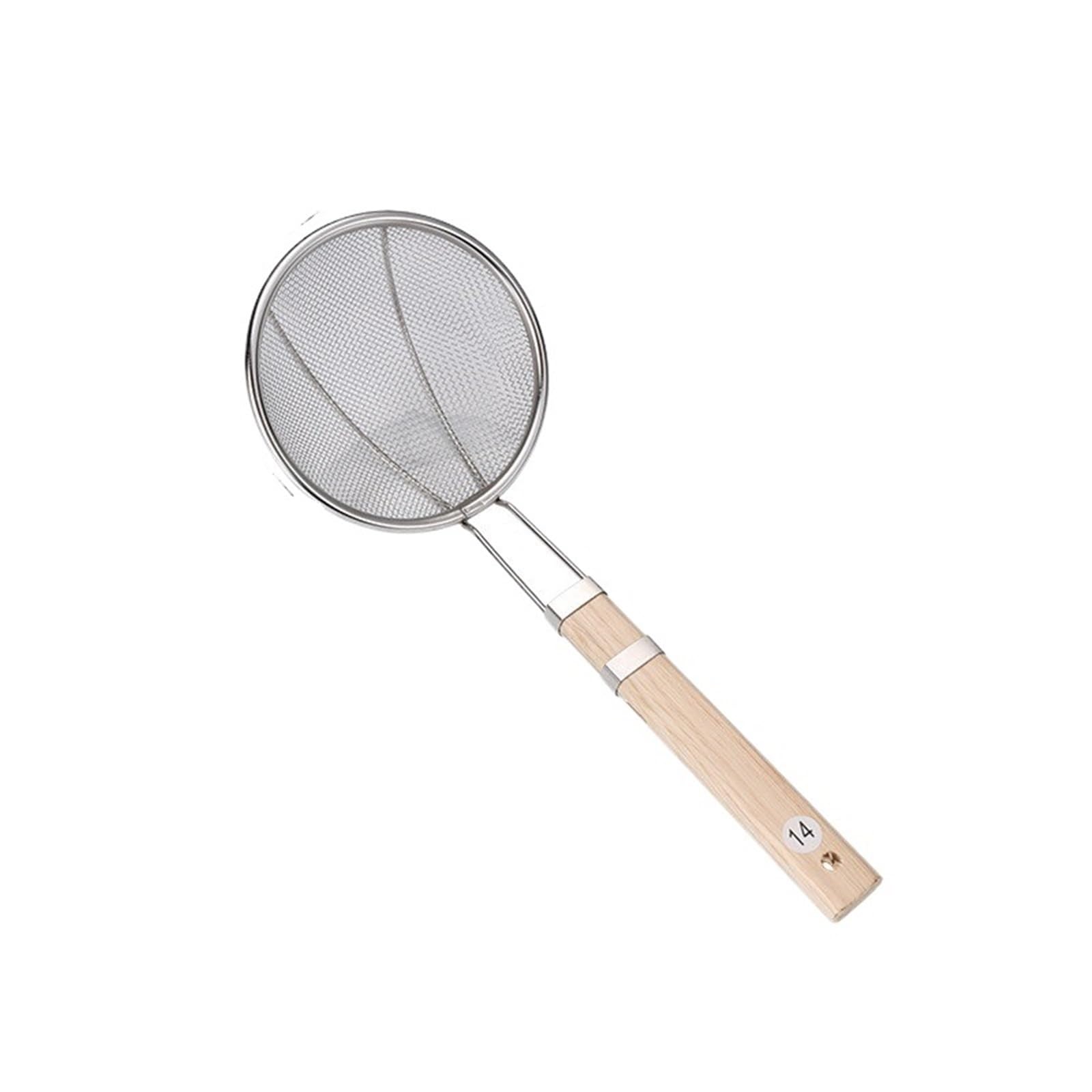 Tamis Cuisine Cuillères filtrantes en Acier Inoxydable de 7 Tailles, passoire à Frites, égouttoir à Nouilles, ustensiles de Cuisine(22CM)